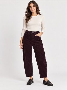 SPANX Women's Boyfriend Corduroy Jeans - Plum